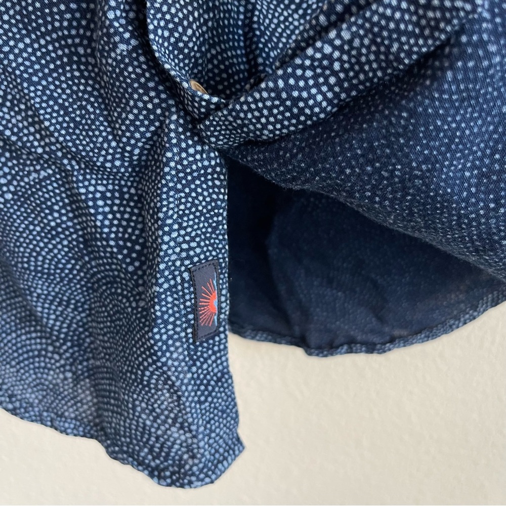 Faherty Short Sleeve Button Down Pattern Shirt - image 4